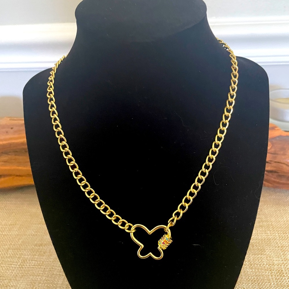 Butterfly Carabiner Necklace